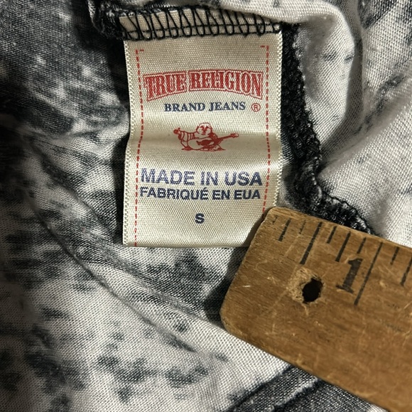 Vintage True Religion Y2K distressed burnt out, metallic tank muscle top - Picture 8 of 10